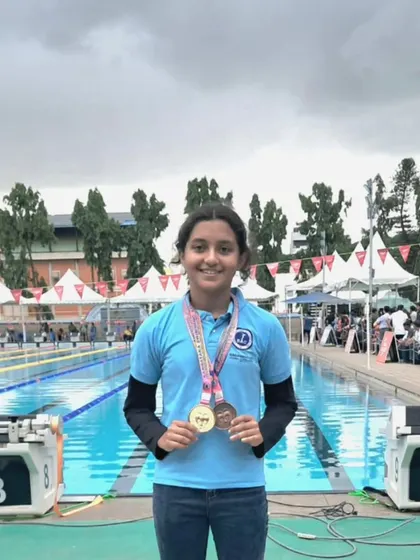 Shivani Shenoy Kerki with her medals.