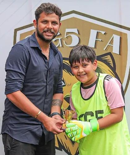 Our goalkeeper was a standout performer, earning him the Player of the Match award.