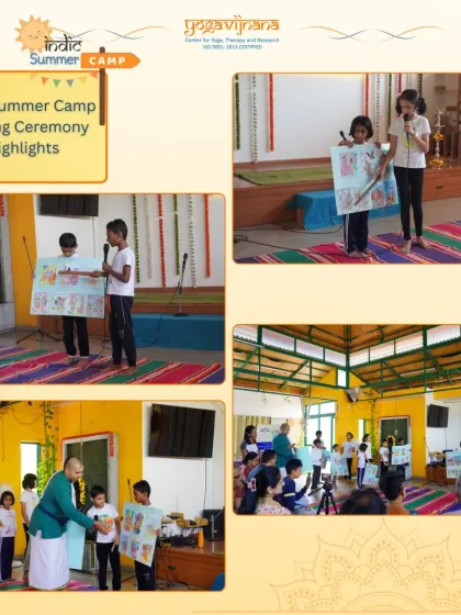 More moments from the closing ceremony, where children shared their creative projects and received encouragement from our teachers and guests.