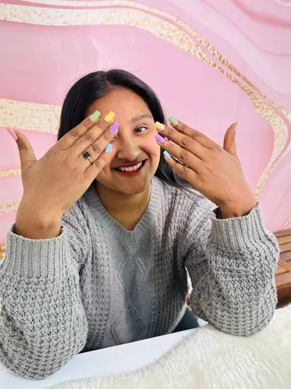 The pastel fever is still going strong. This client was getting extensions for the first time and chose this lovely mix of subtle pastel colors.