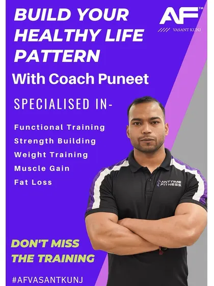 Meet Coach Puneet. His expertise in functional training, strength building, and fat loss makes him a versatile and effective trainer.