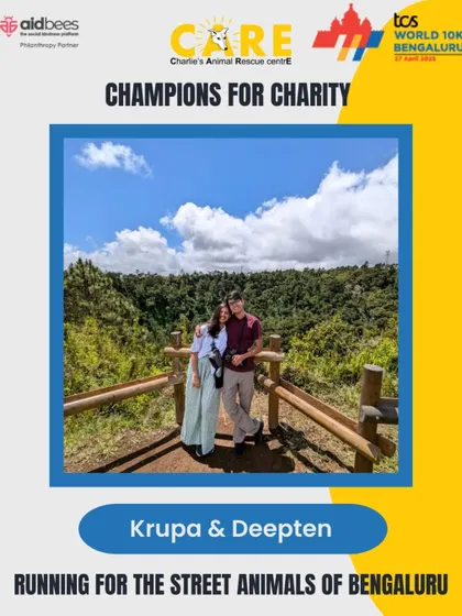 Dynamic duo Krupa and Deepten are running for CARE! We are so grateful to our supporters who train and run to give a voice to the voiceless.