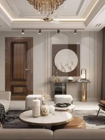 Natural light and clean lines define this elegant living room. We used a soft, neutral color palette, minimalist wall art, and floor-to-ceiling windows to create a bright and airy space that feels both luxurious and connected to the outdoors.