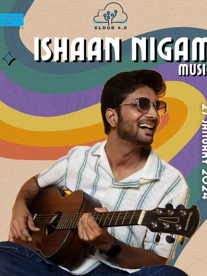 An event poster for my performance at SIES College, Nerul. I always look forward to performing for students and bringing some musical energy to their college fests.