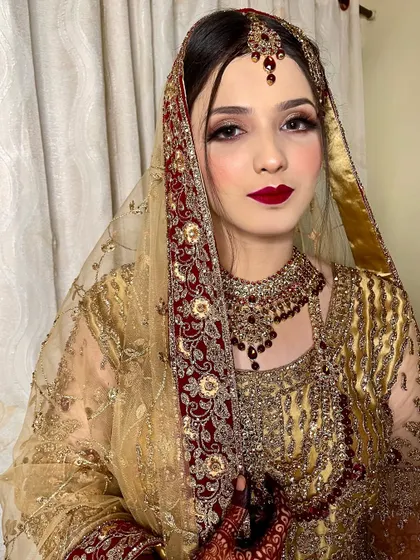 Shifa, ready for her Nikah. Bookings are open, so get in touch to have your personalized bridal package designed by us.