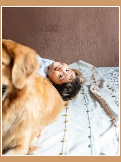 A full house filled with so much love. This lifestyle session captures a quiet moment at home with Krishiv and his two furry sisters, Bella and Trixie. Growing up with pets creates a special kind of magic, and I love documenting it.