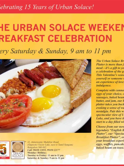 Our weekend breakfast celebration is the perfect way to begin your day, with options like our legendary English Breakfast platter.