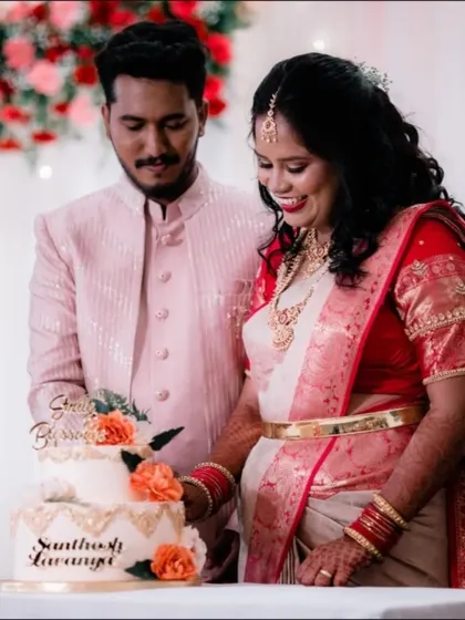 The cake-cutting ceremony is a sweet moment at any reception. We make sure to capture this tradition, along with the couple's happy smiles.