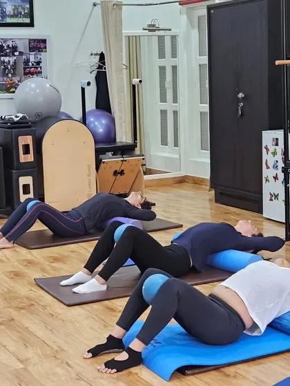 Unwinding on a foam roller feels so good after a session. It helps to release tension in the back muscles and gently realign the spine, promoting relaxation and recovery.