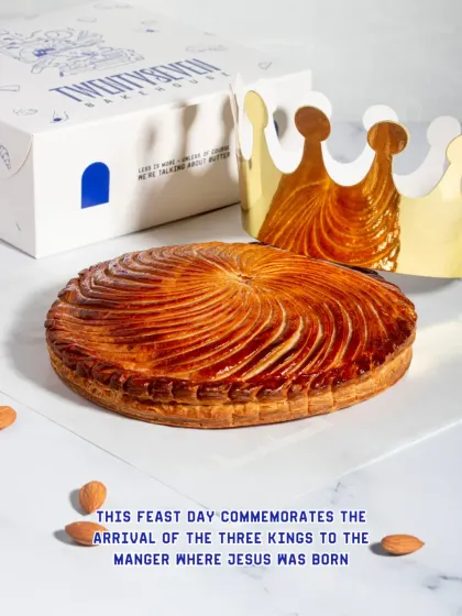 This cake commemorates the arrival of the Three Kings, a feast day known as the Epiphany.