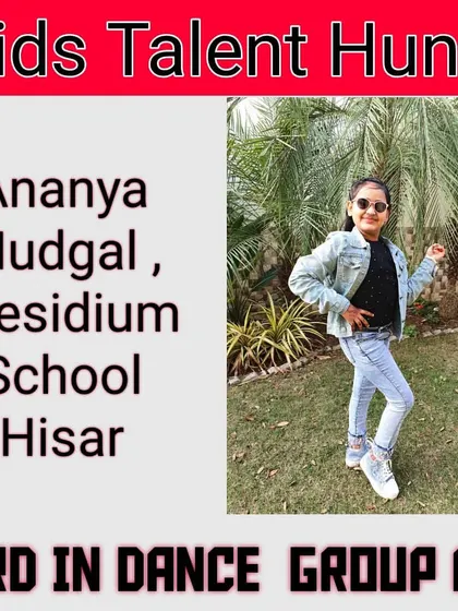 Another third-place winner in the Group C dance competition. Her cool attitude and outdoor setting made for a great video.