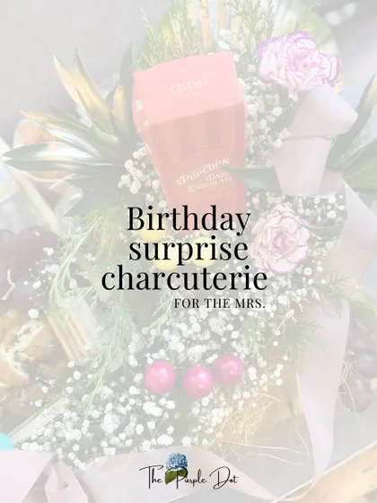 This birthday surprise was chosen for her, from him. A beautiful gesture of love, expressed through gourmet food and flowers.
