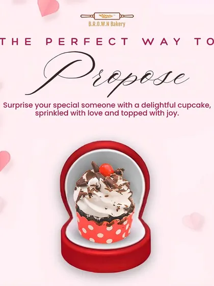 The perfect way to propose. Surprise your special someone with a delightful cupcake, presented in a ring box.