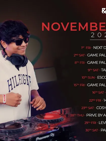 November was a movie. Big love to everyone who came out and partied with me. The energy was incredible, and it set the stage for a mad December.