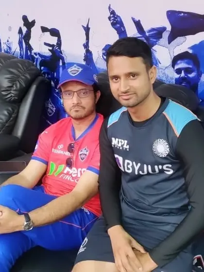 Our coach and player with Sourav Ganguly, gaining invaluable insights from one of cricket's greatest minds.