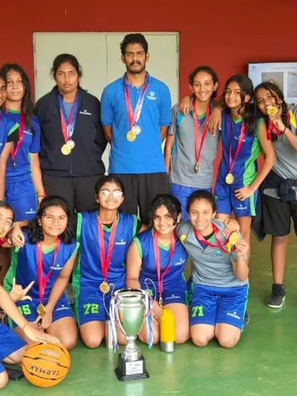 Champions. The Legacy School Girls' Team, coached at our academy, after winning the BAASC League tournament.
