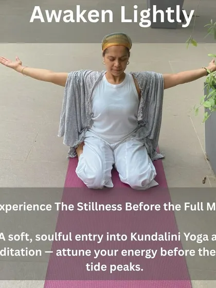 An invitation to a gentle workshop before the Full Moon on the Lion's Gate portal. This session is a soft, soulful entry into Kundalini Yoga, helping you attune your energy before the lunar tide peaks.