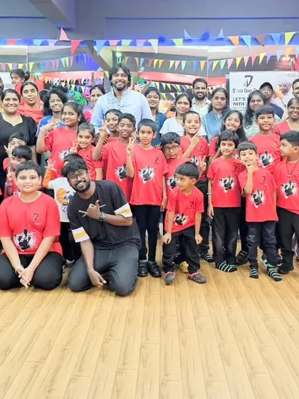It's a full house! Our summer camp kids with their proud parents and our dedicated instructors after an amazing showcase performance.