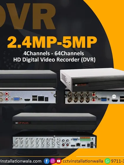 The Digital Video Recorder (DVR) is the heart of your security system. I supply and install DVRs that can support anywhere from 4 to 64 channels, allowing you to record and store footage from all your cameras.