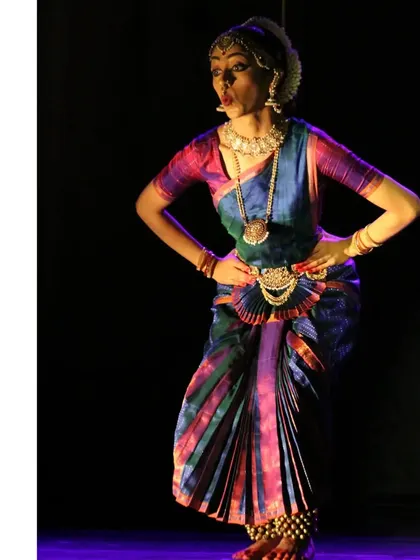 Portraying the playful and mischievous nature of the Gopikas is one of the most enjoyable parts of 'Shringara Sharanagati'. Here, I am enacting a moment of lighthearted fun from the story.