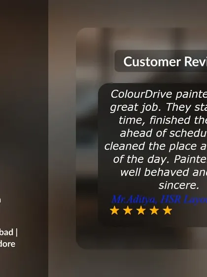 This 5-star review highlights our team's punctuality, cleanliness, and sincere work ethic. Our painters ensure they start on time, finish ahead of schedule, and clean the site thoroughly at the end of each day.