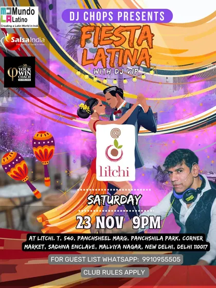 We also curate premium dance experiences like Fiesta Latina. This event was held at a chic, modern venue, offering an elegant night out for our dancers. It shows our commitment to providing a variety of social settings, from casual club nights to sophisticated parties.