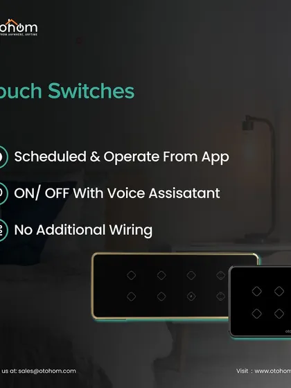 Our touch switches can be scheduled and operated from our app or with a voice assistant. Best of all, they require no additional wiring, making the upgrade to a smart home simple and clean.