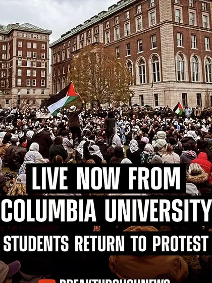 My statement on the student protests at Columbia University, my alma mater. I stand in solidarity with the students protesting against war and call on the university to drop all charges and divest from investments enabling the conflict.
