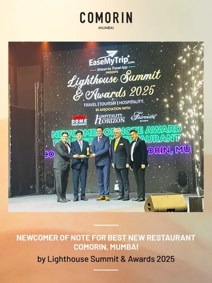We were honoured to receive the Newcomer of Note for Best New Restaurant award at the Lighthouse Summit & Awards 2025.