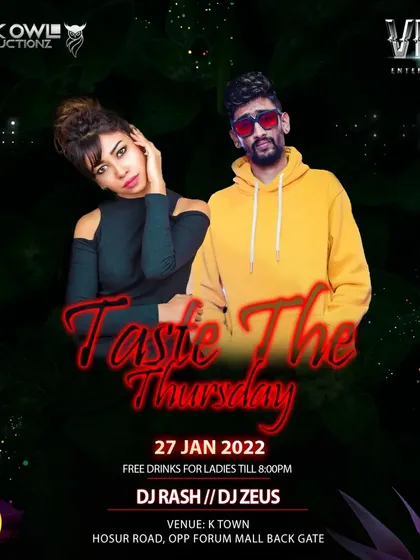 "Taste the Thursday" at K-Town, another one of my weekly residencies featuring Bollywood and Punjabi music to get the weekend started early.