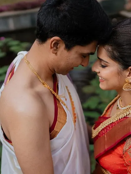 An intimate close-up capturing the pure emotion between the couple. We focus on these small, meaningful interactions that tell a powerful story of love.
