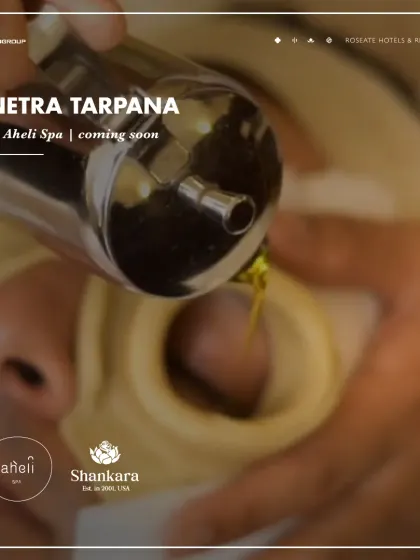 For eyes tired from screens and daily strain, we offer Netra Tarpana. This specialized Ayurvedic treatment involves creating a pool of lukewarm, medicated ghee over the eyes to soothe, nourish, and rejuvenate them. It is a truly unique therapy for a very modern problem.