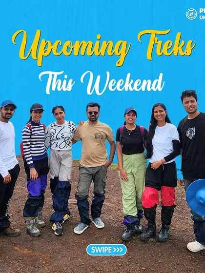 A general announcement for our upcoming weekend treks, perfect for those looking for a spontaneous adventure.