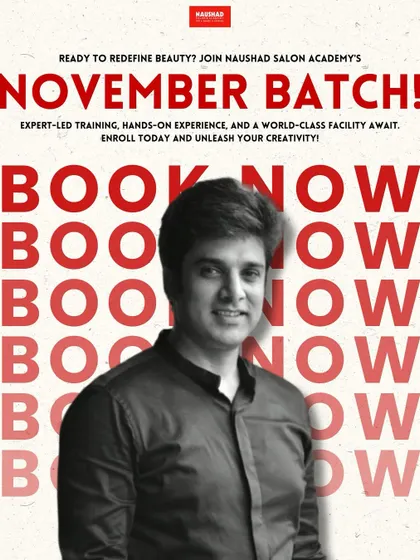 The November batch at our academy is now open. This is your chance to learn the latest trends and master the art of precision cuts.