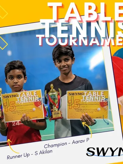 Another shot of our U15 champion and runner-up, proudly holding their trophies and certificates from the SWYNG tournament.