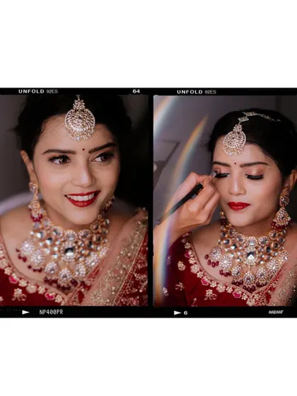 Duplicate of image 316, a makeup application collage.
