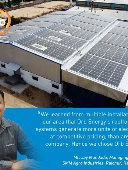 SMM Agro Industries, a leading rice and dry fruit supplier, chose us after learning our systems generate more units of electricity at competitive prices. Their 300 kWp system will achieve payback in just 3 years.