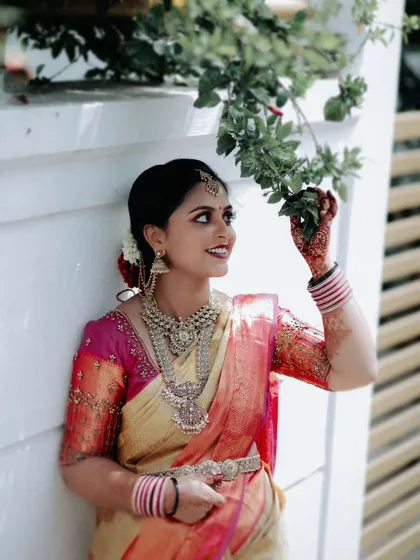 The happiness of a client who feels confident in her chosen look. Styling jewellery is about creating these moments of joy and self-expression.