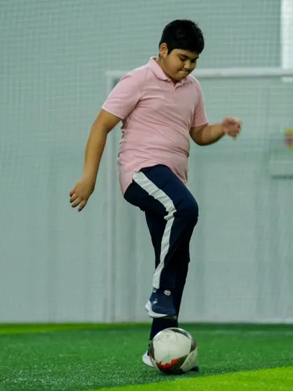 Young players enjoy the fun and games at our Grassroots Festival at Insportz Arena, Whitefield.