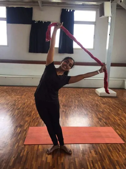 This photo was from the very first Pilates class I taught in 2017. I was full of self doubt, and only two people showed up. But over the years, I have learned to trust my skills as a teacher, and that has been my biggest success.