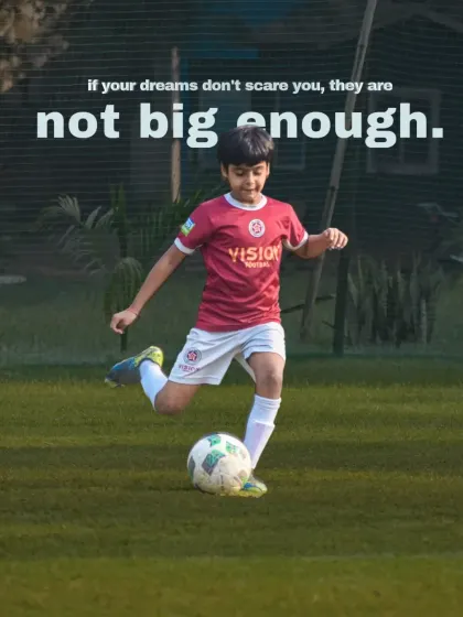 If your dreams don't scare you, they are not big enough. We encourage our players to aim high and chase their biggest aspirations.