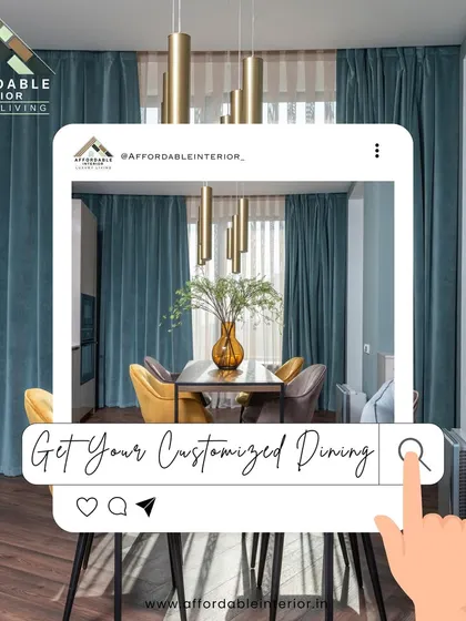 Get your customized dining space designed by us. This graphic illustrates how easy it is to start the process of creating your dream dining area.