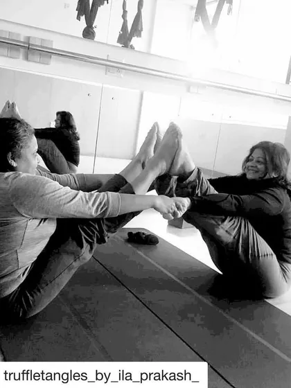 The joy of partner yoga. This practice builds trust, communication, and support, showing how our connections with others can deepen our own strength and balance. It’s a fun and challenging part of our community practice.