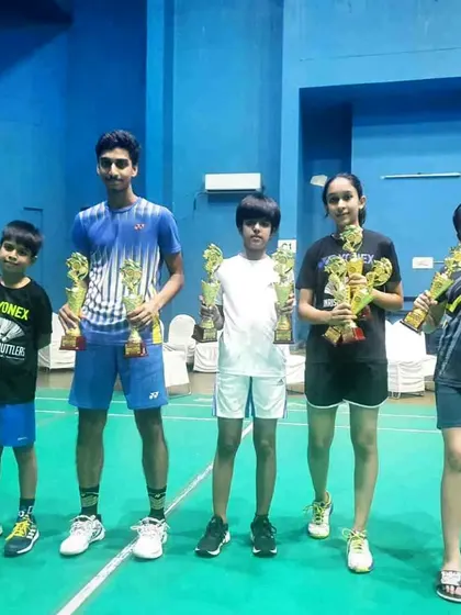 Seeing our young players with their well-earned trophies is the greatest reward. These champions from the District Gautam Buddha Nagar Badminton Championship represent the bright future of our academy and the success of our foundational training.