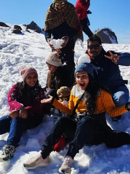 Celebrating the New Year with a snowball fight on the Laka Glacier trek. What better way to start the year than by playing in the snow with new friends in the lap of the Himalayas?