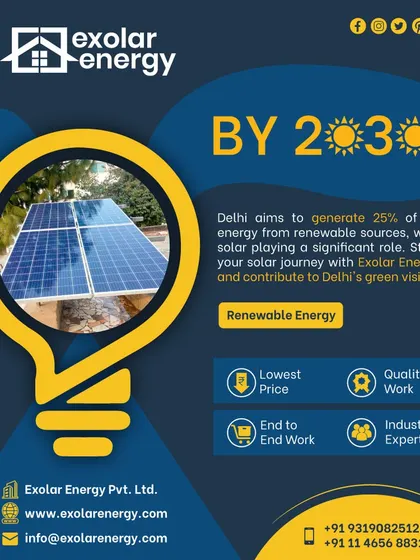 By 2030, solar will play a significant role in Delhi's energy mix. Join the movement with our expert team and high-quality work.