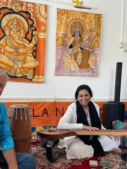 Rehearsing with my new band in Amsterdam for an upcoming show. It was a huge hit with the Dutch audience, and I love the energy of collaborating with international artists.