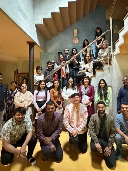 A heartwarming revisit to the artist's residence with the client, Shabnam Virmani, and a group for a reflective exercise. Seeing a space continue to inspire and host meaningful gatherings long after completion is immensely rewarding.