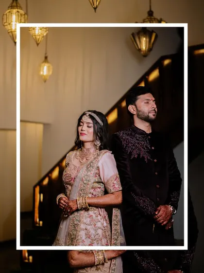 Duplicate of image 361, a stylish Sangeet portrait.