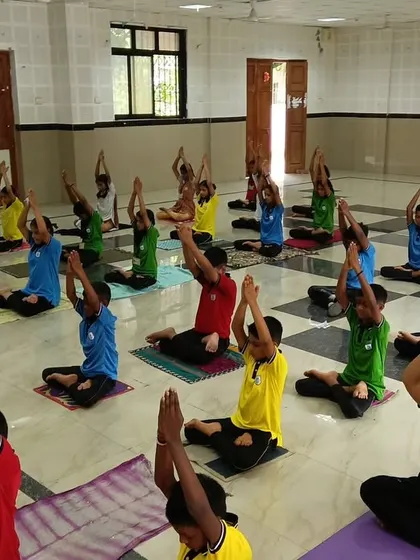 Children from a BMC school sit in a meditative pose during our International Yoga Day session. The joy and enthusiasm of children remind us that Yoga is best learned young and lived lifelong.